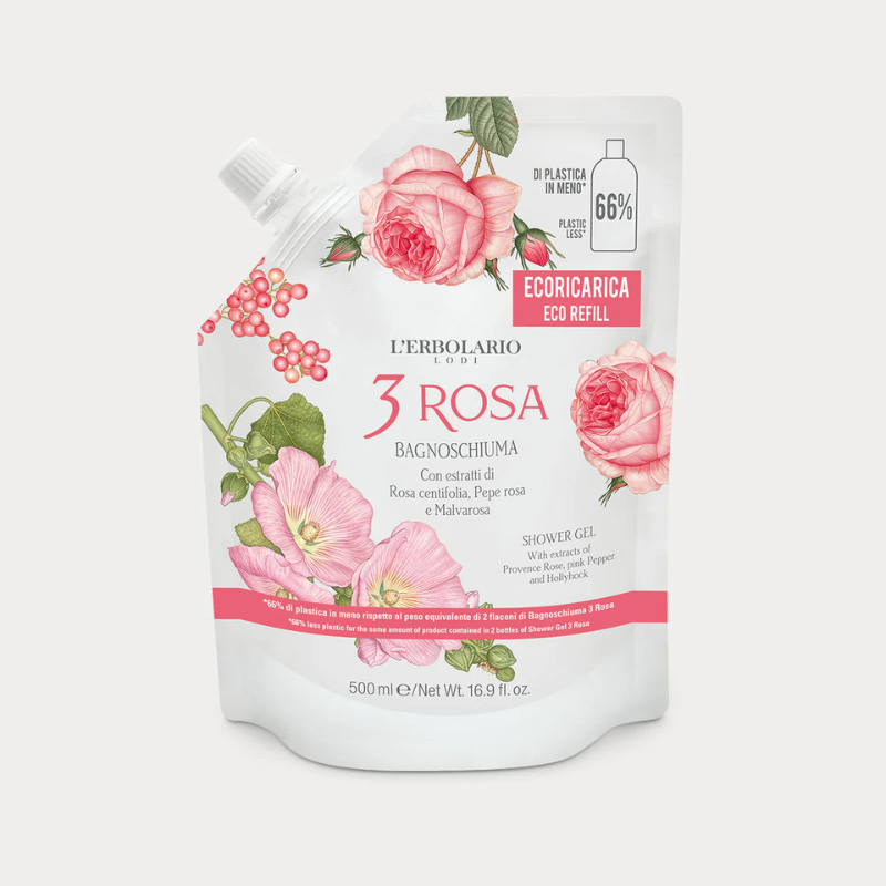 3 Rosa - Ecoricarica Bagnoschiuma