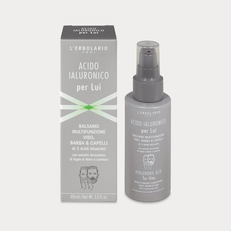 Acido Ialuronico per Lui - Balsamo Viso, Barba & Capelli