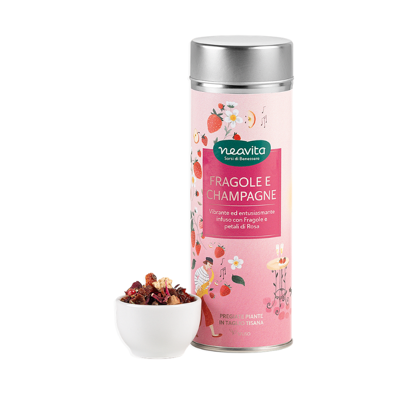 Fragole e Champagne Silver Tin
