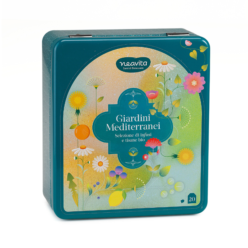 Giardini Mediterranei - Cofanetto in Latta con 20 Filtri