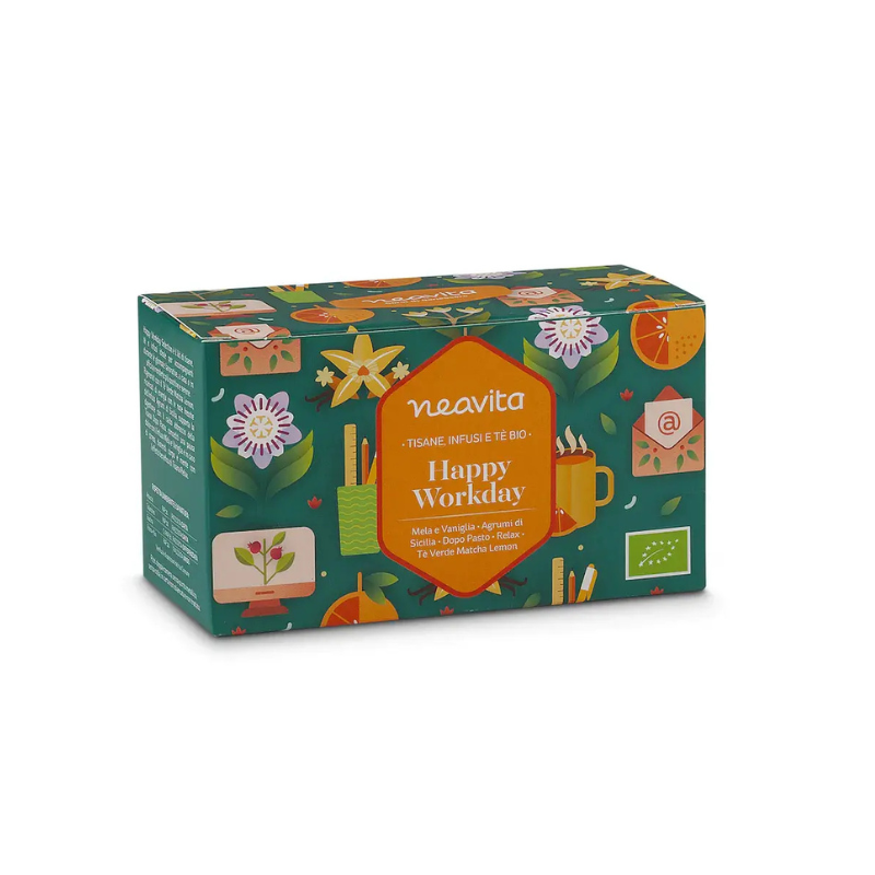 Happy Workday Tisane Infusi Tè Bio Filtri
