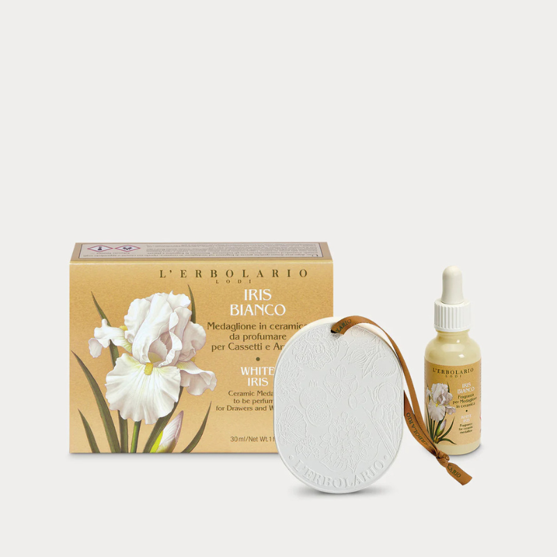 Iris Bianco - Medaglione per Cassetti e Armadi
