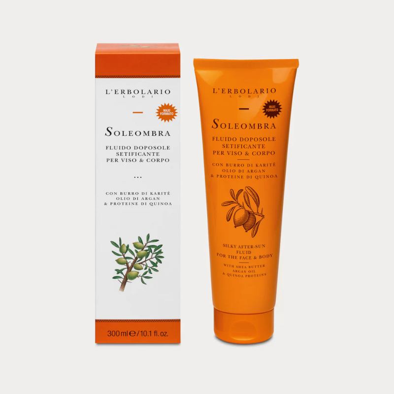 L'Erbolario - Doposole Soleombra Fluido Viso e Corpo 300 ml MAXI FORMATO