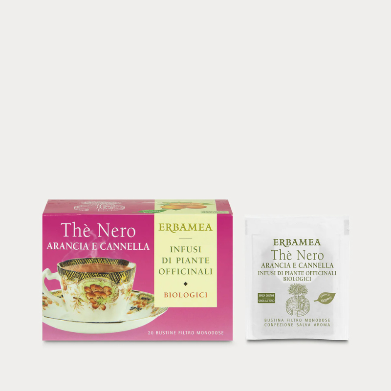 Thè Nero Arancia e Cannella Biologico 20 Filtri